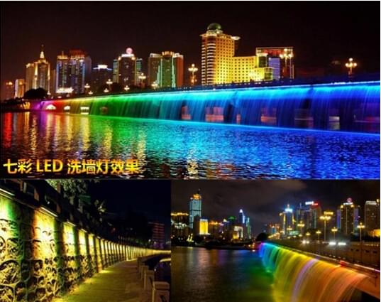 led洗墙灯效果图 led洗墙灯效果图