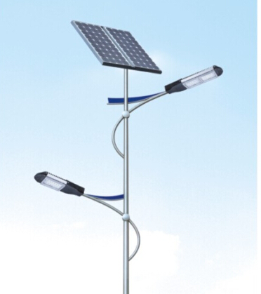 中山太阳能路灯温暖的光照亮漆黑的夜晚