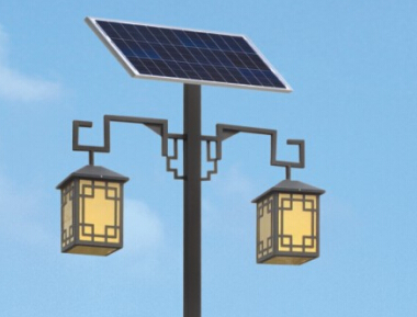 小区安装led太阳能庭院灯打造绿色清新环境