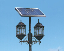 太阳能庭院灯与环境架构相互融洽