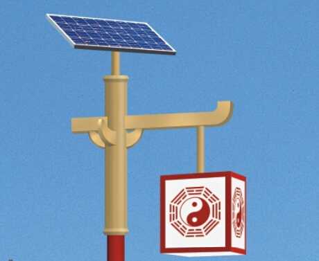 太阳能庭院灯成为公园景观的一部分
